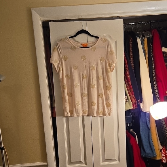 Joe Fresh Tan Boxy Short Sleeve Tee - Picture 1 of 1